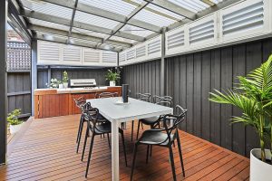 outdoor area plantation shutters melbourne